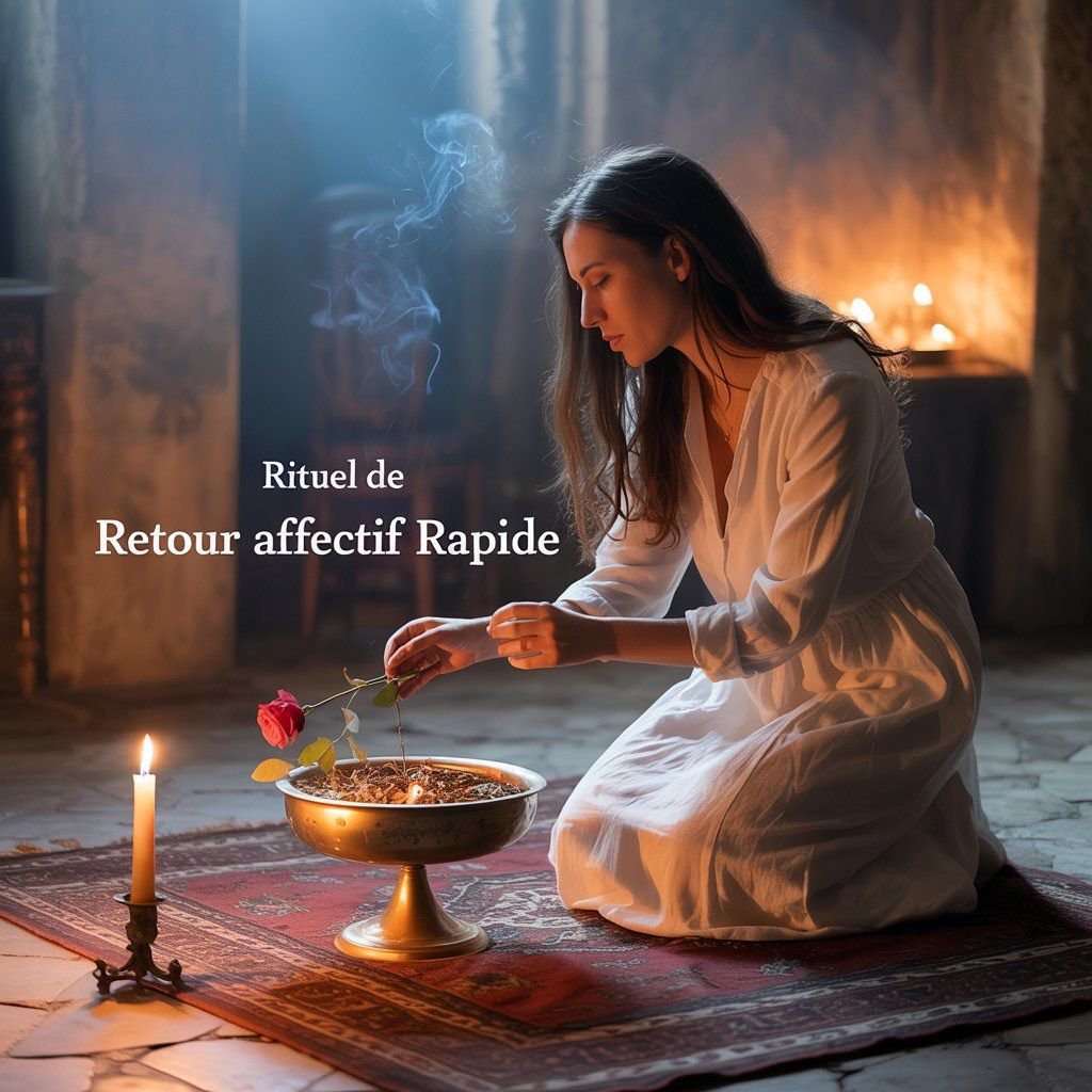 Rituels de retour affectif qui rendent les personnes soumises : processus spirituel puissant réalisé par Maître ADOMAHOU pour un attachement profond et durable.