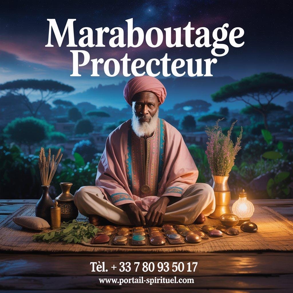 Objets sacrés utilisés par un marabout protecteur selon la tradition spirituelle