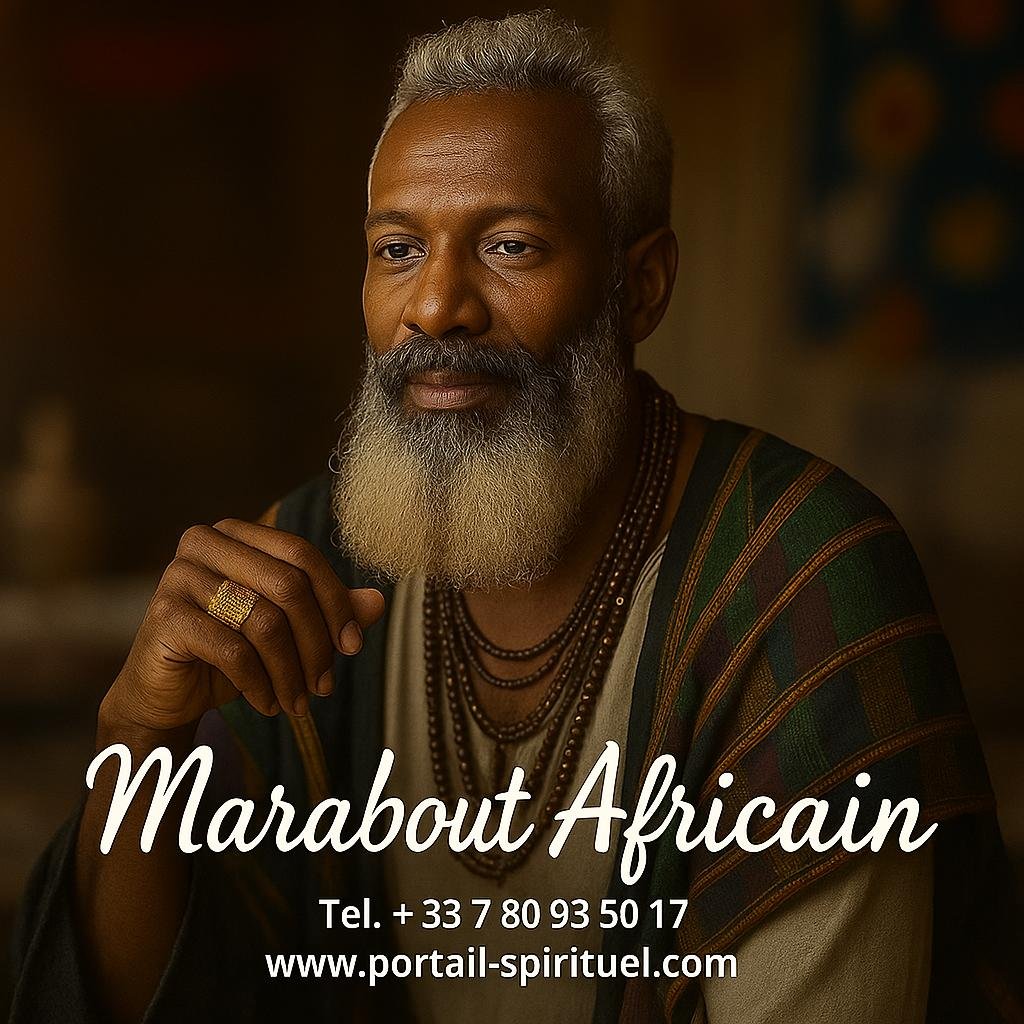 Marabout africain réalisant un rituel de retour affectif