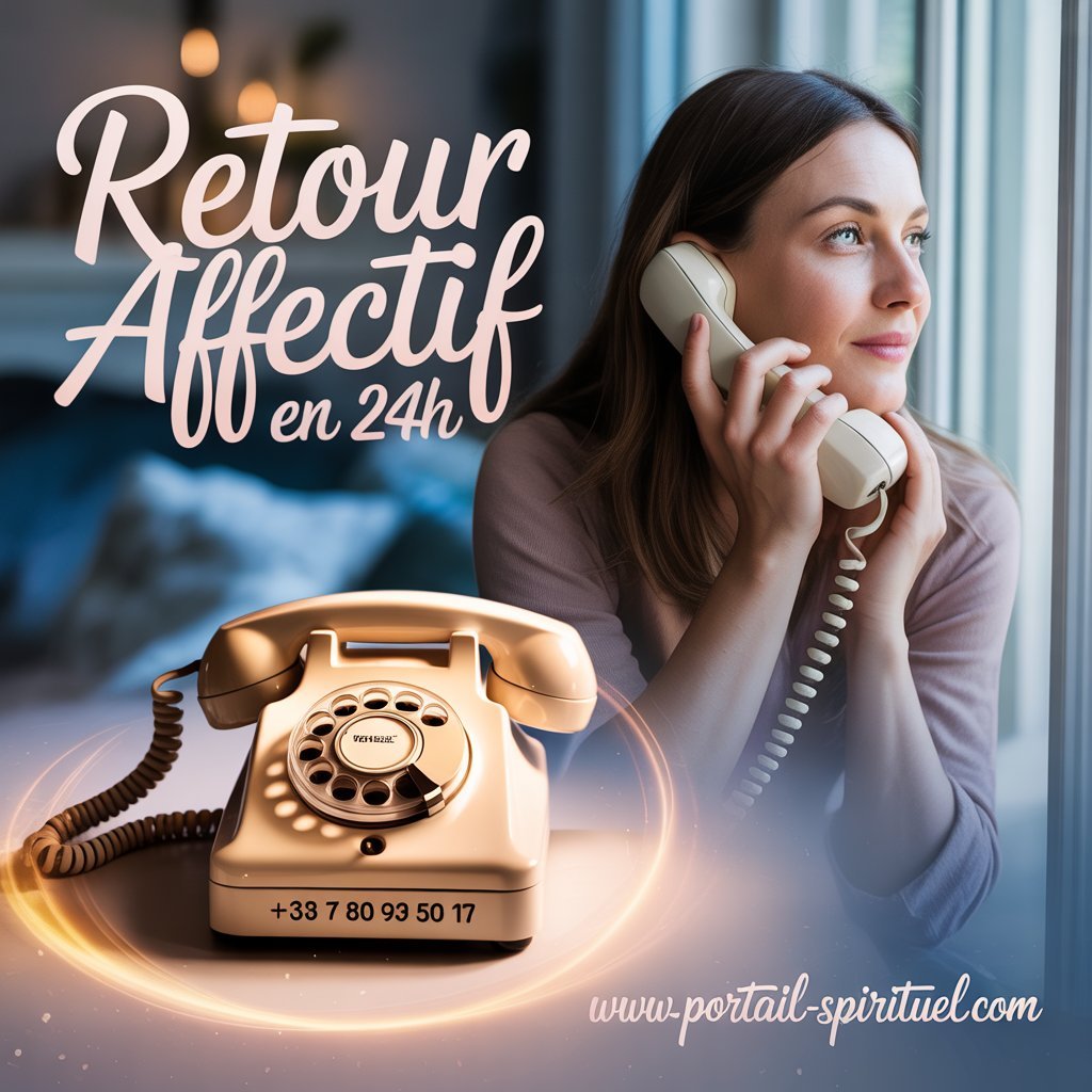 Marabout réalisant un rituel de retour affectif en 24H sur le Portail Spirituel pour faire revenir l’être aimé.

