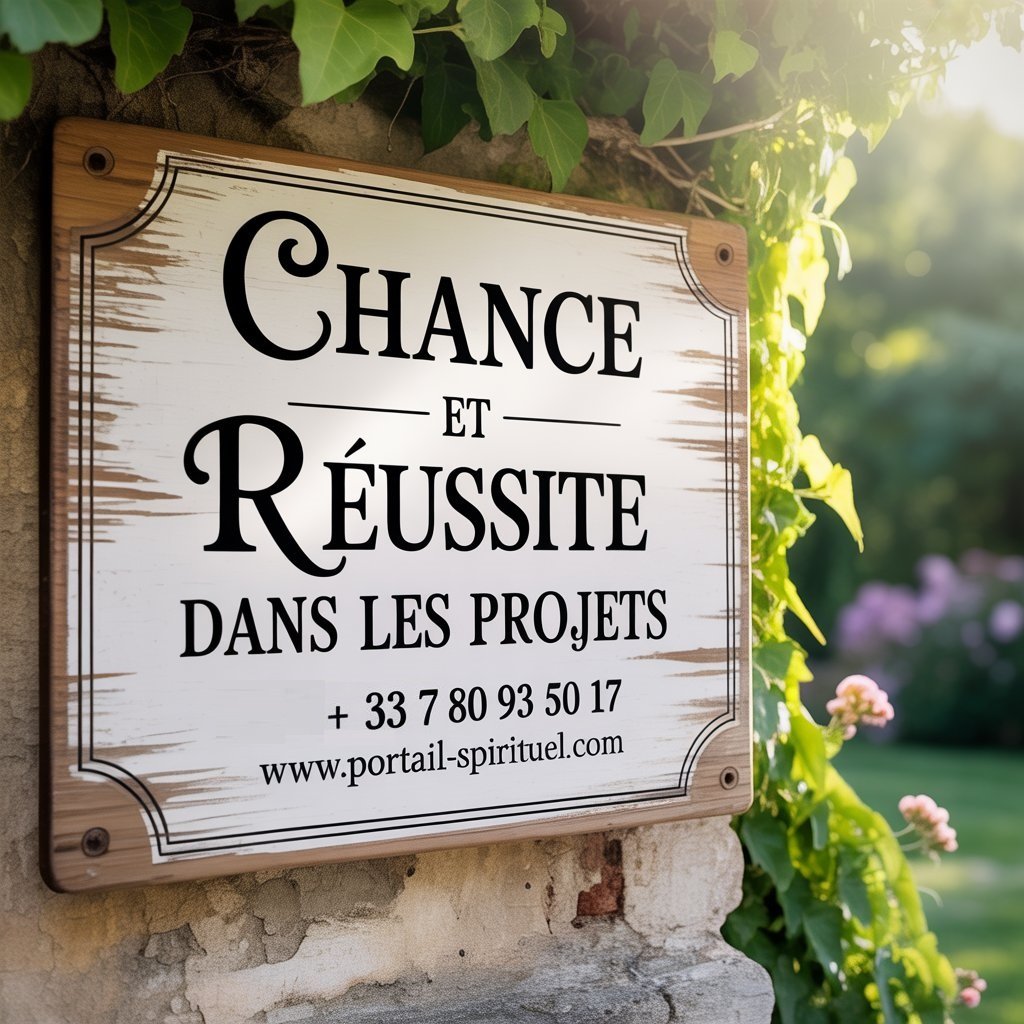 Rituel spirituel effectué pour attirer la chance et réussite dans les projets avec l’aide du Portail Spirituel.

