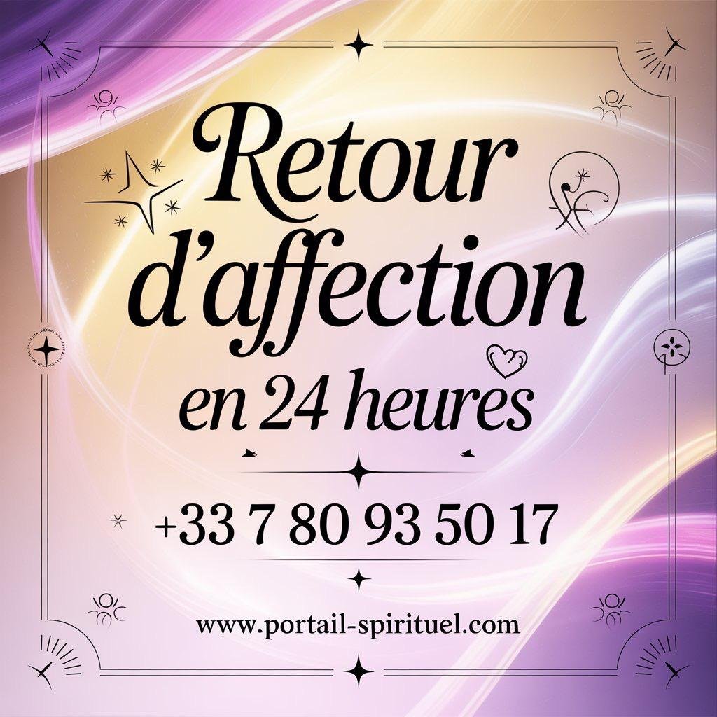 Retour d’affection rapide en 24h